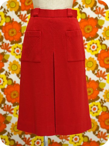 v12ボックススカート　赤