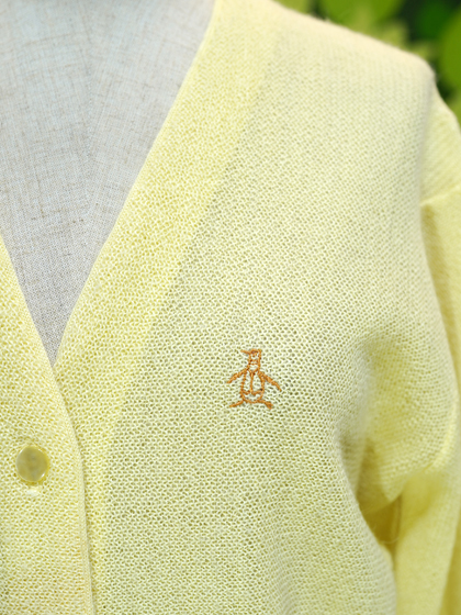 Munsingwear】薄黄色のカーディガン - メトロポリタン