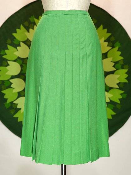 【Christian Dior】黄緑色のプリーツスカート - メトロポリタン オンライン（レトロ・ヴィンテージ古着 通販）