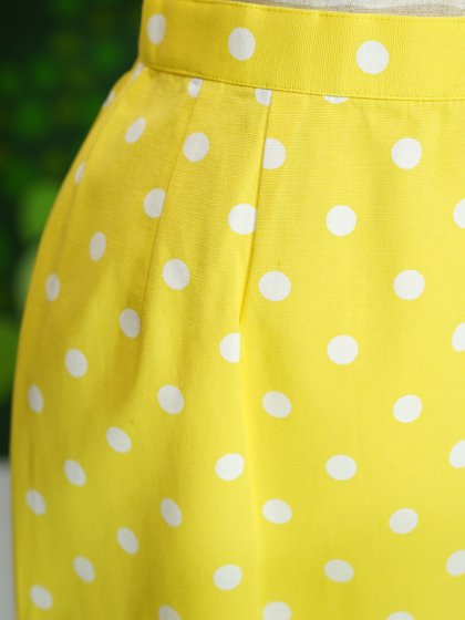 ブルマリン花柄タイトスカート（黄色）