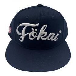 <img class='new_mark_img1' src='https://img.shop-pro.jp/img/new/icons13.gif' style='border:none;display:inline;margin:0px;padding:0px;width:auto;' />FOKAI Script Logo Cap Navy