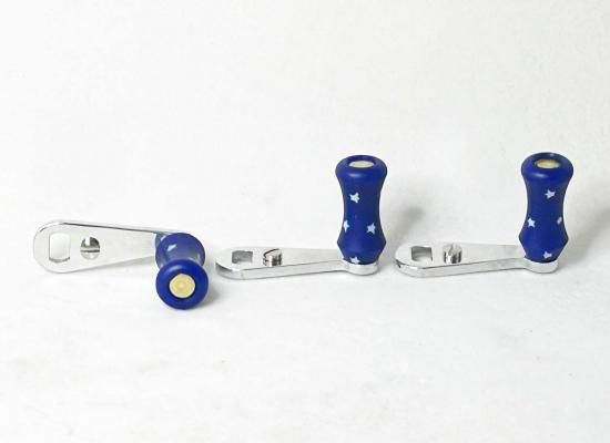 シングル ショートハンドル ブルー（星入り）レジンノブ 完売しました