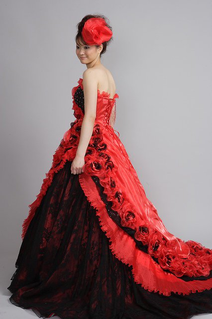 カラードレス/赤 - オリジナルウェディングドレス・レンタル衣装 アトリエ ルーチェ