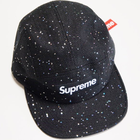 Supreme Box Logo Sequins Camp Cap<img class='new_mark_img2' src='https://img.shop-pro.jp/img/new/icons47.gif' style='border:none;display:inline;margin:0px;padding:0px;width:auto;' />