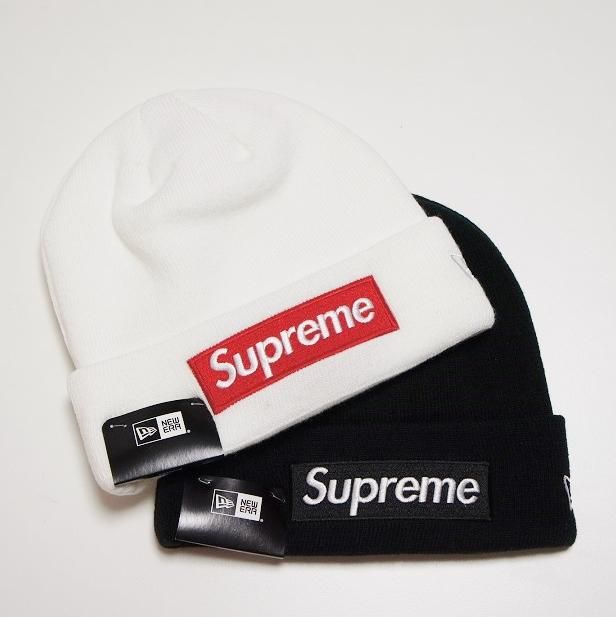 Supreme New Era Box Logo Beanie White - ニット帽/ビーニー