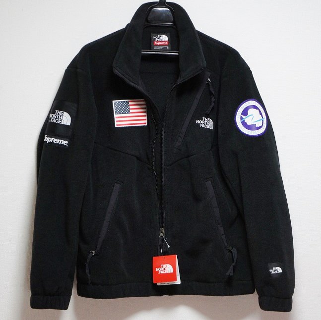 supreme the north face trans antarctica expedition fleece jacket black