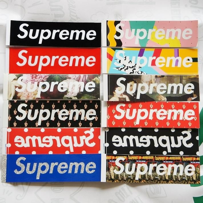 supreme ボックスロゴ ステッカー ６枚セット ノベルティー - スケート