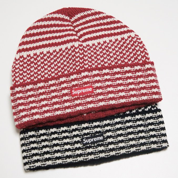 Supreme wool jacquard clearance beanie