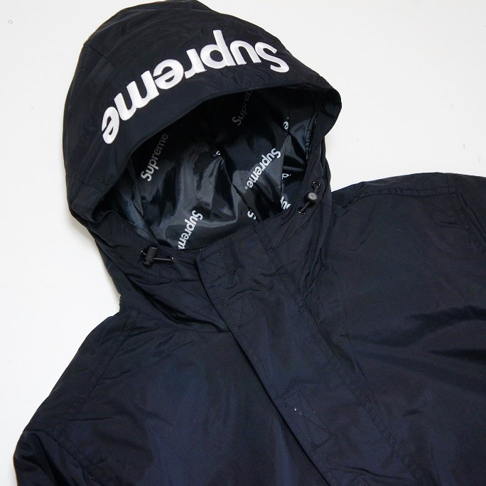 Supreme Hooded Logo Half Zip Pulloverフードフードあり