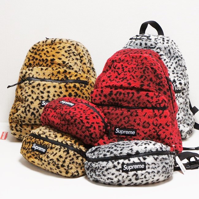 Supreme - 新品・未使用 Supreme Leopard Fleece Waist Bagの+