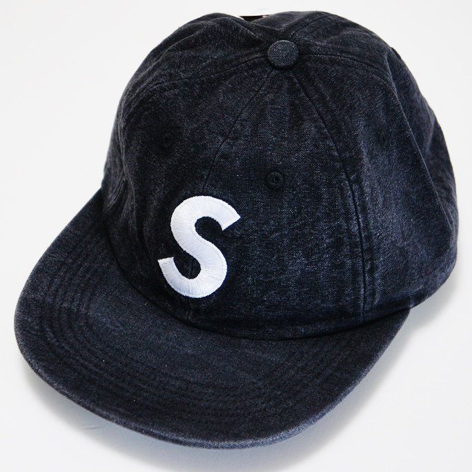 supreme  washed chambray S logo キャップ
