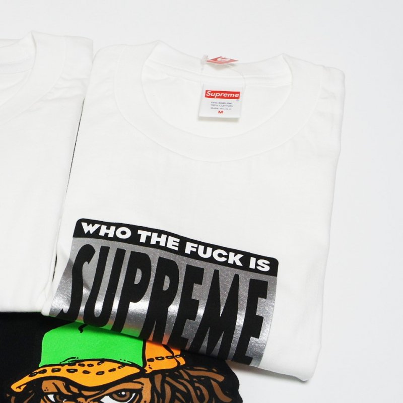 Supreme Who The Fuck Tee<img class='new_mark_img2' src='https://img.shop-pro.jp/img/new/icons47.gif' style='border:none;display:inline;margin:0px;padding:0px;width:auto;' />
