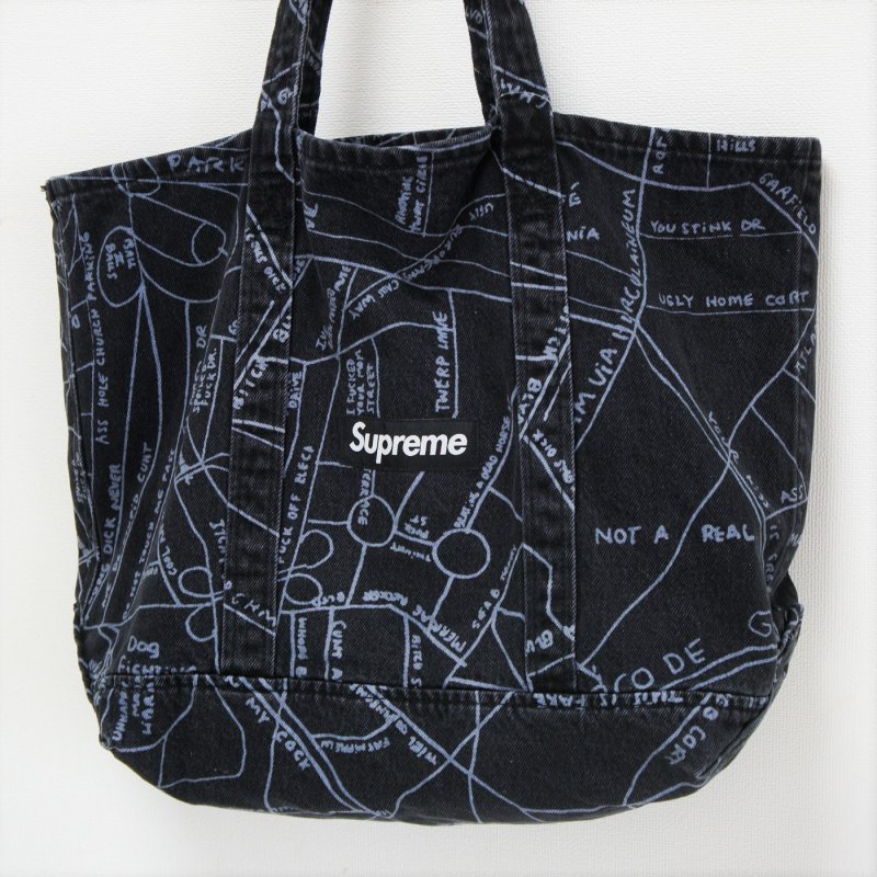 Supreme Gonz Map Denim Tote - Supreme 通販 Online Shop A-1 RECORD