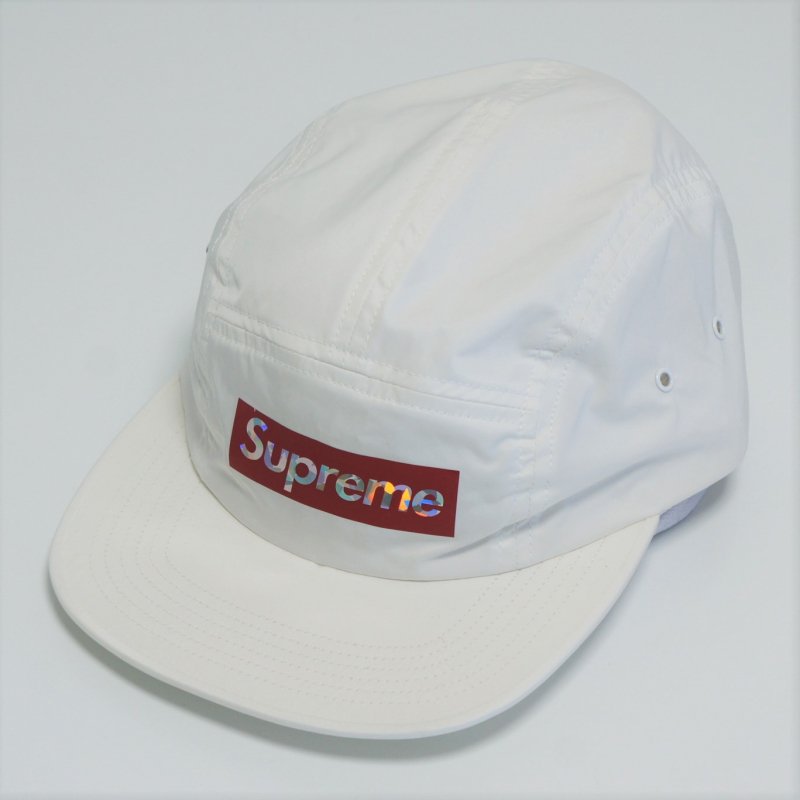 supreme holographic logo camp cap