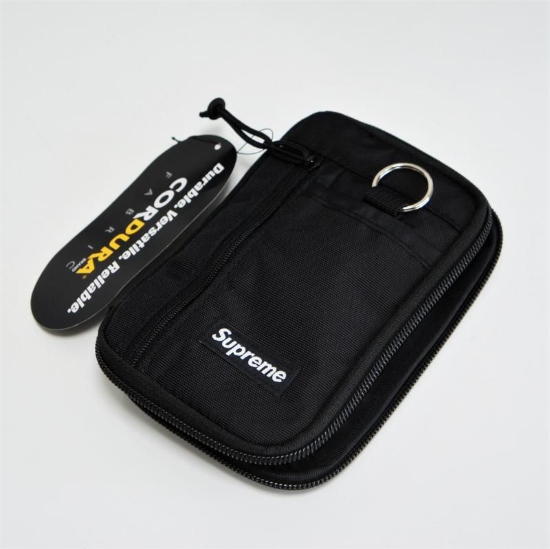 Supreme small discount zip pouch black