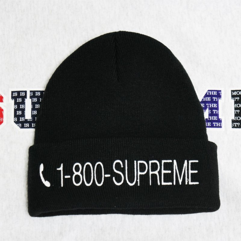 Supreme 1-800 Beanie <img class='new_mark_img2' src='https://img.shop-pro.jp/img/new/icons47.gif' style='border:none;display:inline;margin:0px;padding:0px;width:auto;' />