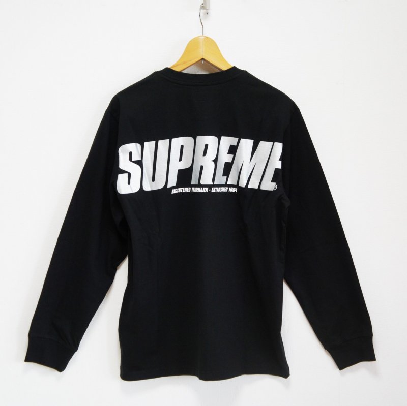 Supreme Trademark L/S Top black XL