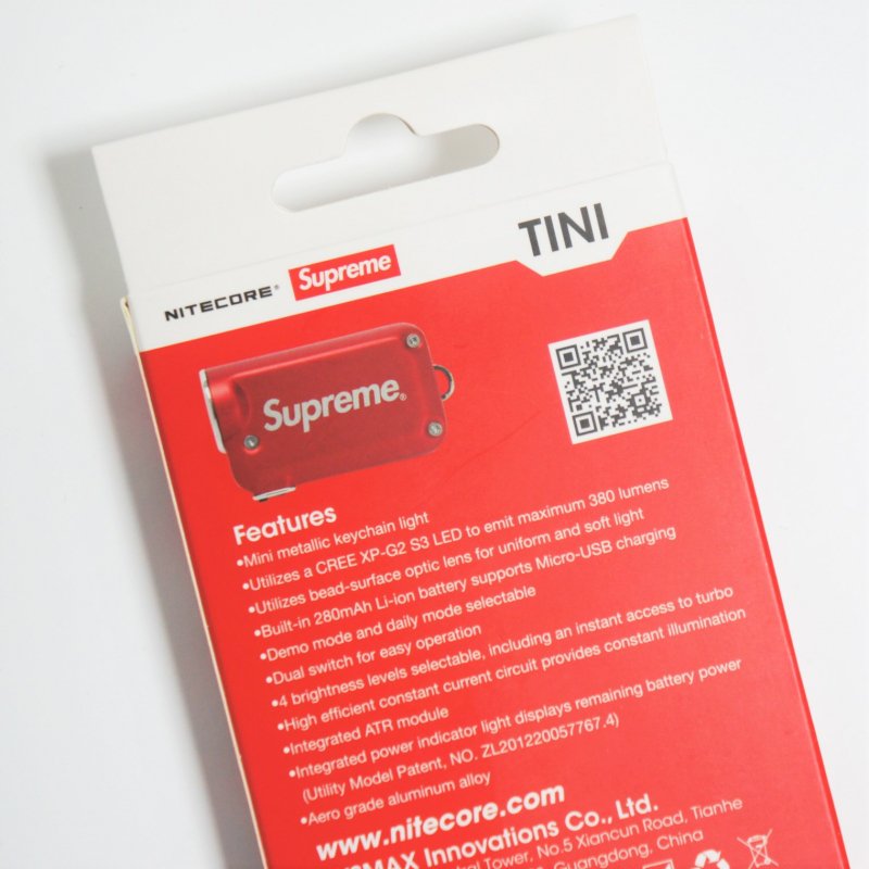 Supreme NITECORE Tini Keychain Light - Supreme 通販 Online Shop A