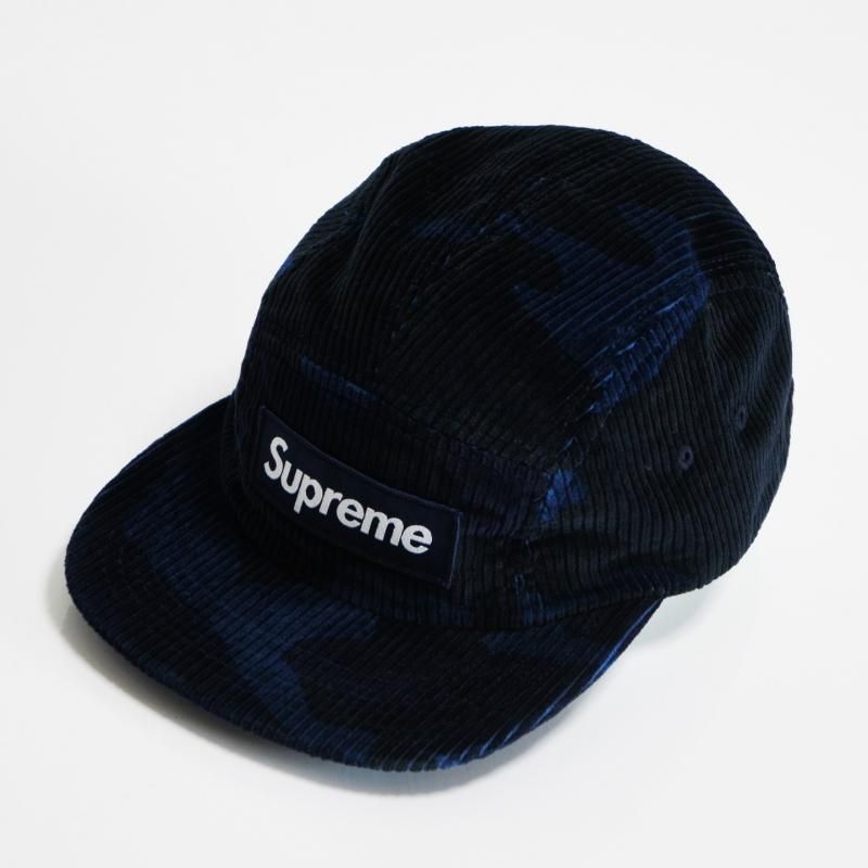 SUPREME Camo Corduroy Camp Cap Black