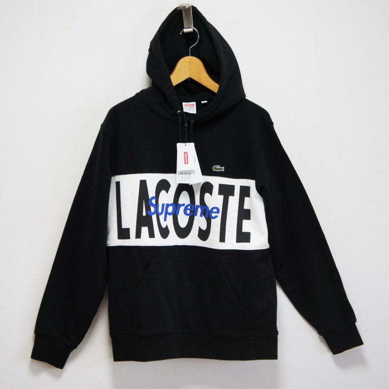 Supreme LACOSTE Logo Panel Hooded Sweatshirt - Supreme 通販 Online ...