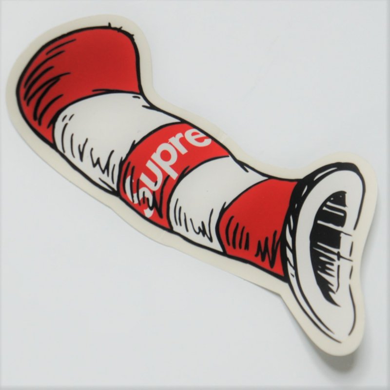 Supreme cat in hot sale the hat sticker