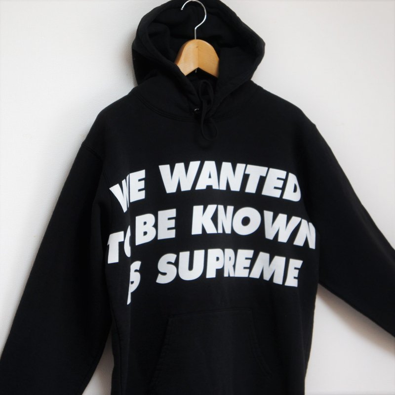 【S】Supreme Known As Hooded Sweatshirt 黒