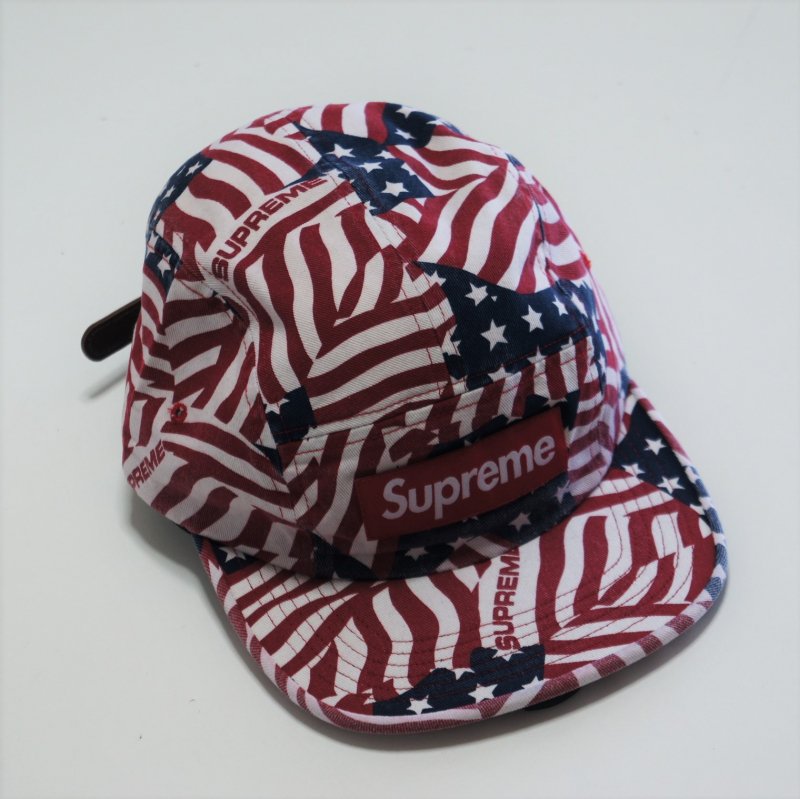 Washed Chino Twill Camp Cap Flagsキャップ