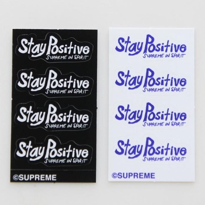 Supreme Stay Positive Tee Small Sticker <img class='new_mark_img2' src='https://img.shop-pro.jp/img/new/icons15.gif' style='border:none;display:inline;margin:0px;padding:0px;width:auto;' />