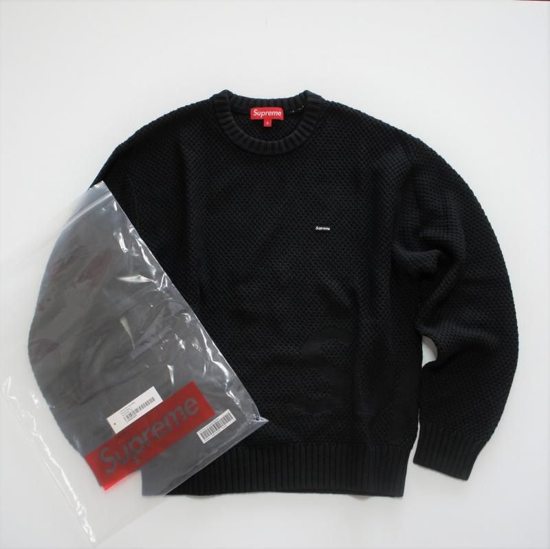 supremeXL supreme Textured Small Box Sweater 黒 - ニット/セーター