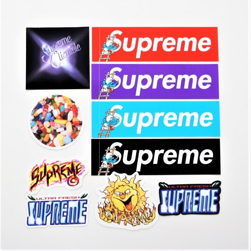 Supreme Smurfs Box Logo Sticker Set - FW21 - US