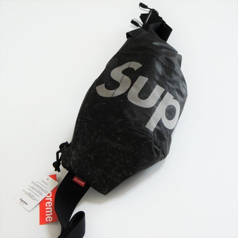 supreme waterproof reflective speckled shoulder bolsa black