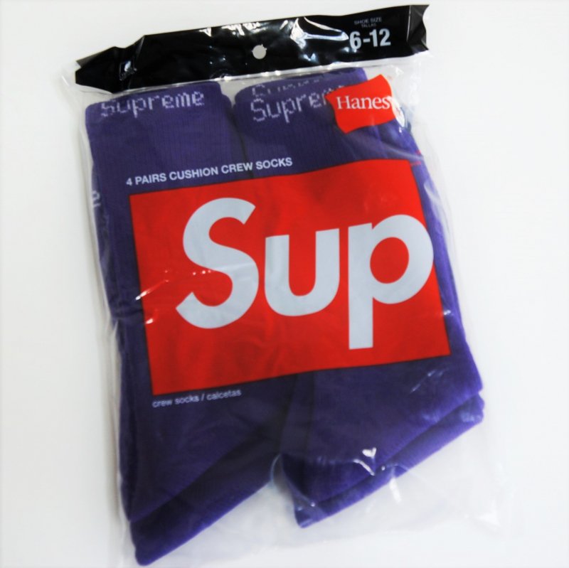 Supreme Hanes Crew Socks<img class='new_mark_img2' src='https://img.shop-pro.jp/img/new/icons47.gif' style='border:none;display:inline;margin:0px;padding:0px;width:auto;' />