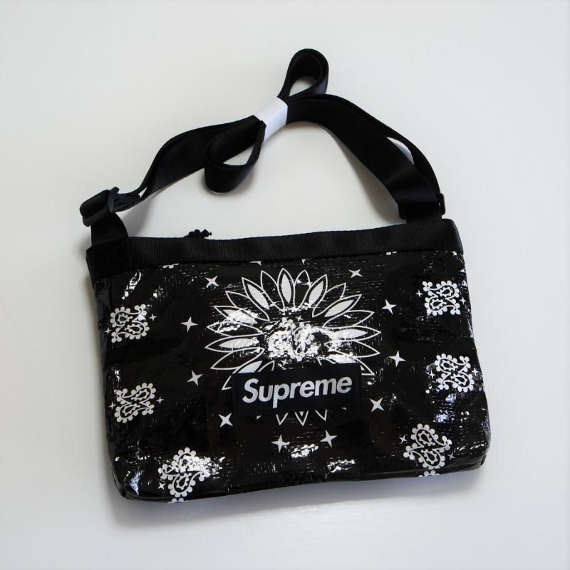 supreme waterproof reflective speckled shoulder bolsa black