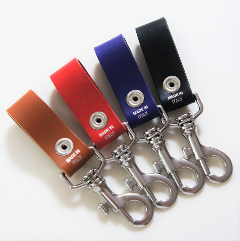 4色セット Supreme Leather Key Loop キーホルダー-