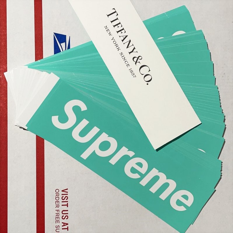 Supreme®/Tiffany & Co. Box Logo Sticker - Supreme 通販 Online Shop A-1 RECORD