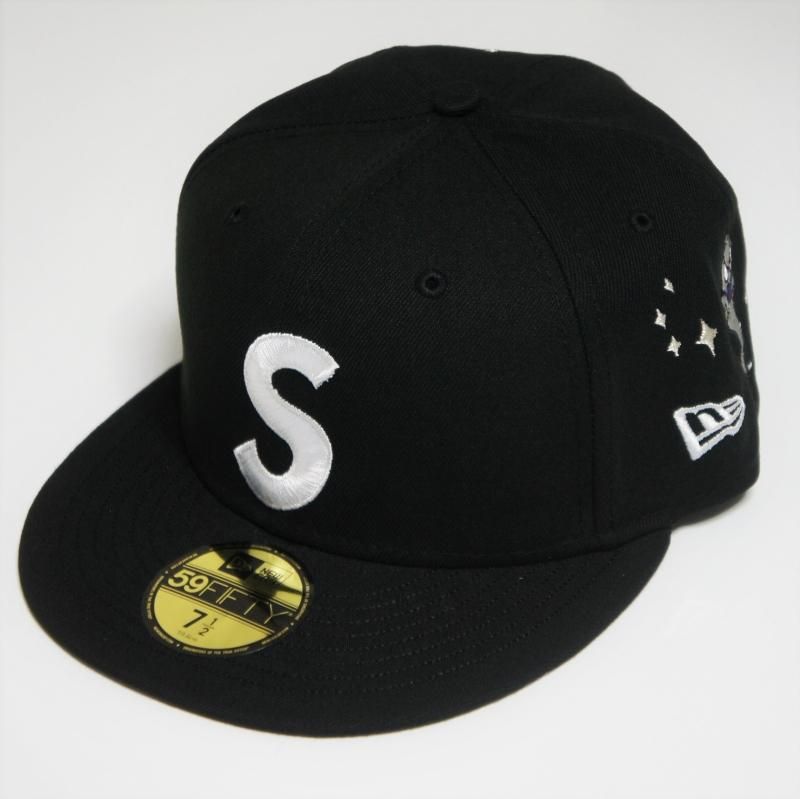 supreme S Logo New Era 7 1/2 黒帽子