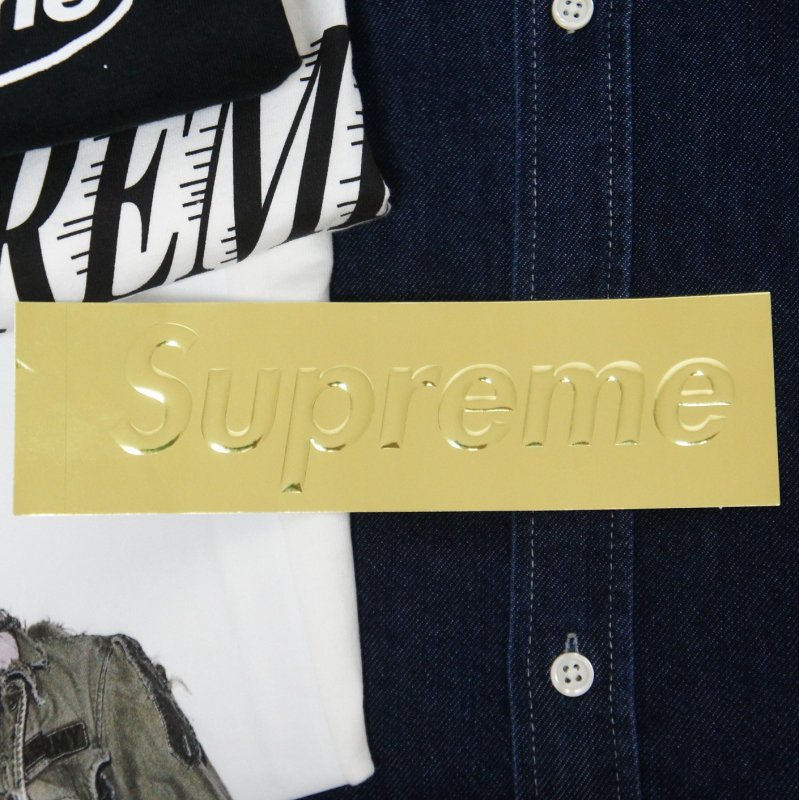 Supreme Box Logo Gold Sticker - Supreme 通販 Online Shop A-1 RECORD