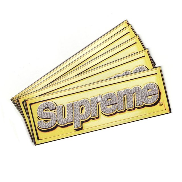 Supreme Bling Box Logo Tee オマケステッカー