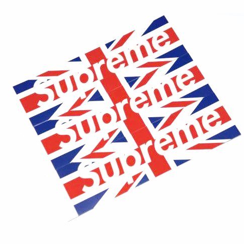 Supreme Union Jack Box Logo Sticker ステッカー - Supreme 通販