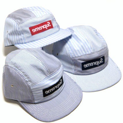 COMME des GARCONS SHIRT /Supreme - Box Logo Camp Cap<img class='new_mark_img2' src='https://img.shop-pro.jp/img/new/icons47.gif' style='border:none;display:inline;margin:0px;padding:0px;width:auto;' />