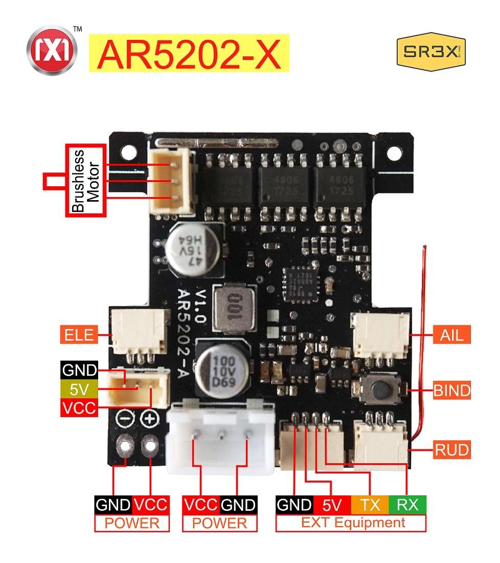 AVIONNICS　50プレーン用未開封×2個 AR5202-S|受信機内蔵ESC - ヘリモンスター | ドローン | DOGCOM