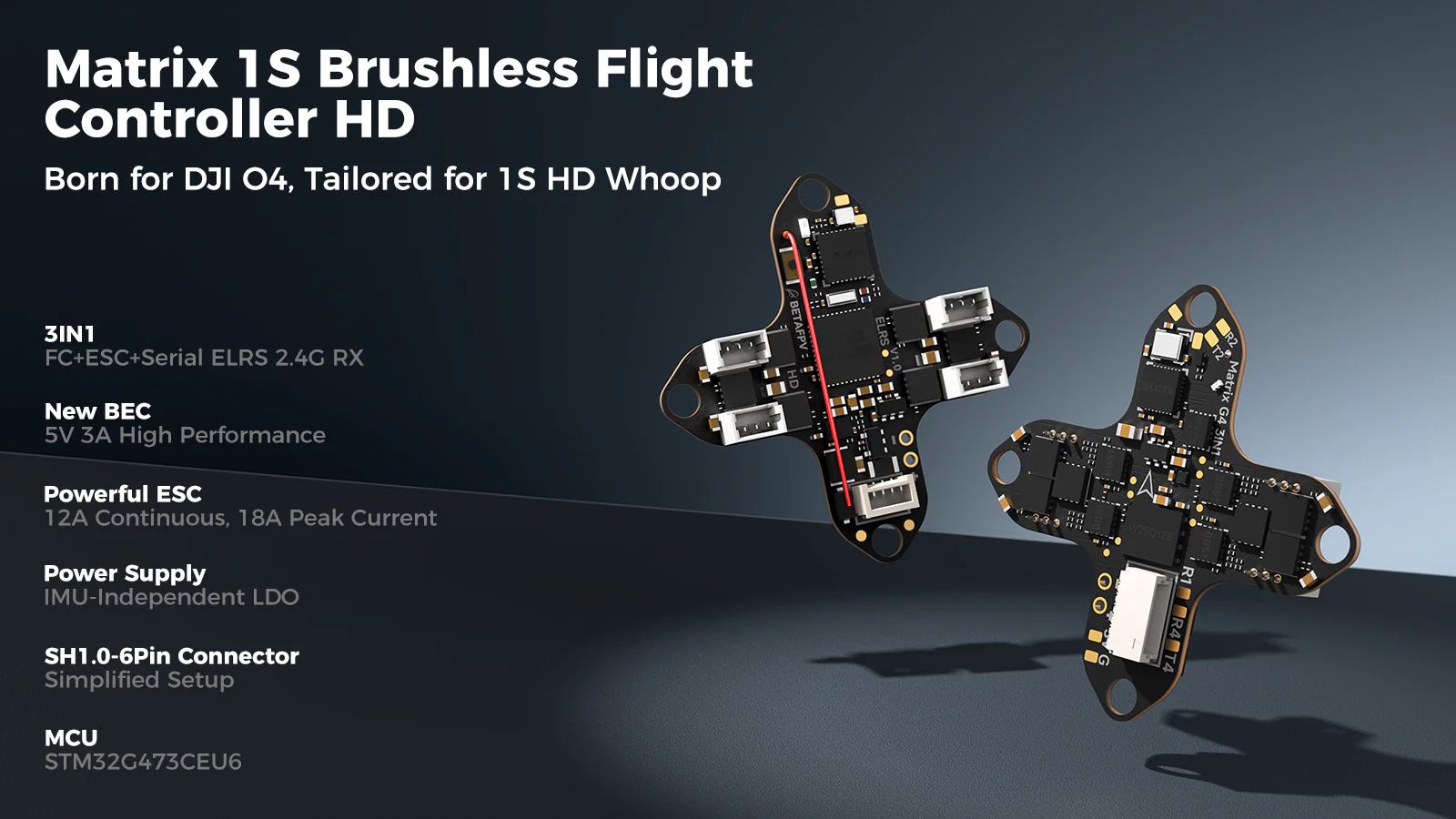 BETAFPV Matrix 1S Brushless Flight Controller (3IN1)[BF