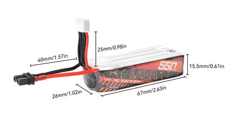 BETAFPV LAVA 4S 550mAh 75C Battery