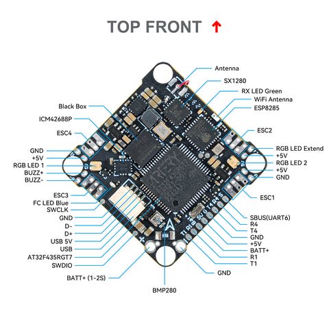 BETAFPV F4 1S 12A フライトコントローラー