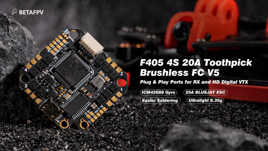 BETAFPV F405 4S 20A Toothpick Brushless FC ドローンフライト 