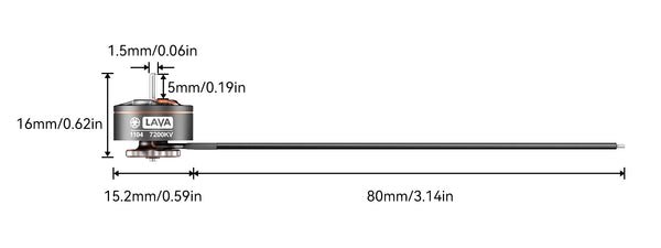 BETAFPV LAVA Series 1104 | 7200KV Brushless Motors