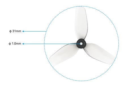 BETAFPV HQ 31mm Ultralight 3-Blade Propellers 