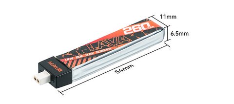 BETAFPV LAVA 1S 260mAh 80C Battery 