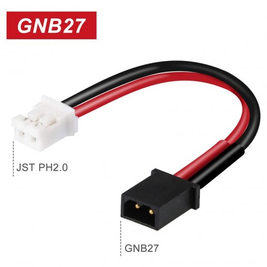 5PCS GNB27-PH2.0 Adapter Cable 22AWG for GNB27 1S Lipo Battery