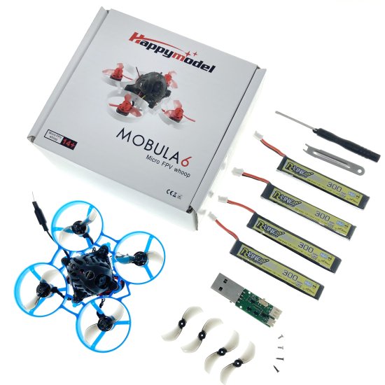 ヘリモンスター| tiny ドローン、DIYドローン、FPVレース Happymodel Mobula6 ELRS 1s 65mm Brushless  FPV Brushless whoop drone